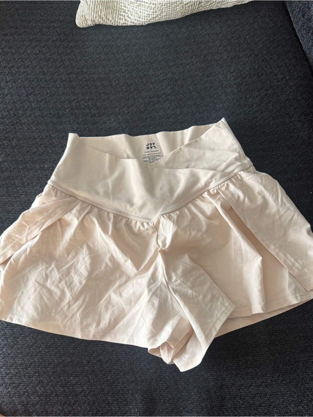 JoyLab Cream High-Rise Athletic Skort Shorts